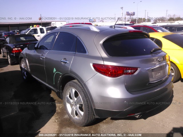 JN8AS1MU1AM801939 - 2010 INFINITI FX35 GRAY photo 3