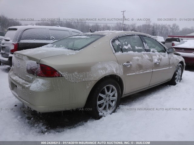 1G4HD57226U212164 - 2006 BUICK LUCERNE CXL GOLD photo 4