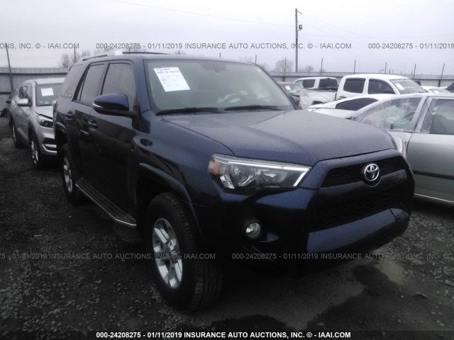 JTEBU5JR2G5382046 - 2016 TOYOTA 4RUNNER SR5 PREM/LTDL/TRAIL/TRD BLUE photo 1