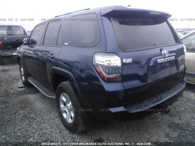 JTEBU5JR2G5382046 - 2016 TOYOTA 4RUNNER SR5 PREM/LTDL/TRAIL/TRD BLUE photo 3