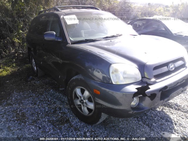 KM8SC73D16U097584 - 2006 HYUNDAI SANTA FE GLS/LIMITED BLACK photo 1