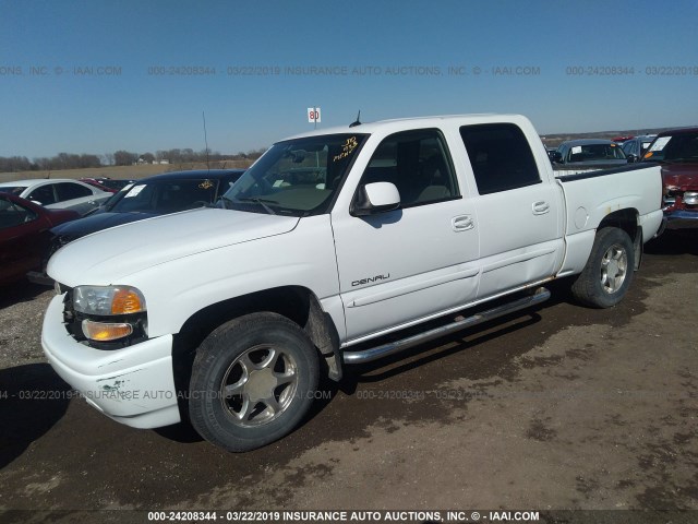 2GTEK63N251262057 - 2005 GMC SIERRA K1500 DENALI WHITE photo 2