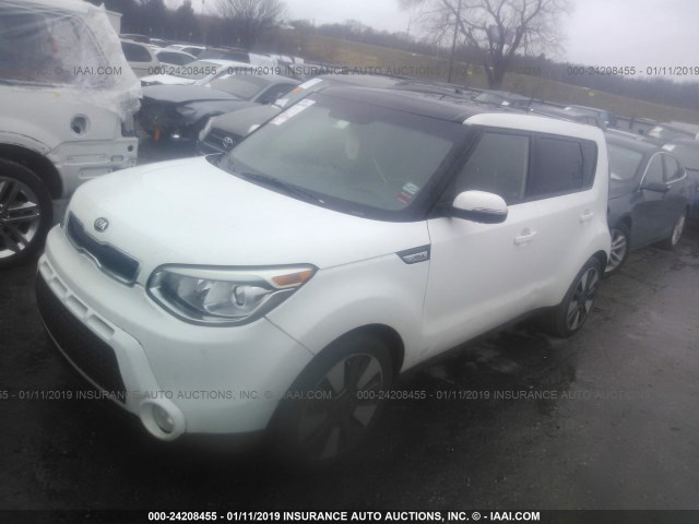 KNDJX3A51E7023474 - 2014 KIA SOUL ! WHITE photo 2