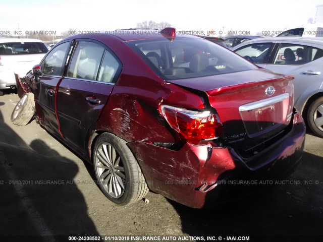 JF1GJAN67GH005745 - 2016 SUBARU IMPREZA LIMITED RED photo 3