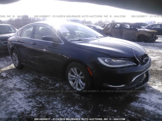 1C3CCCAB0GN105693 - 2016 CHRYSLER 200 LIMITED BLACK photo 1