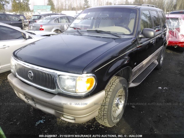 4M2DU86PXYUJ04146 - 2000 MERCURY MOUNTAINEER  BLACK photo 2