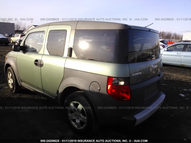 5J6YH28553L038960 - 2003 HONDA ELEMENT EX GREEN photo 3