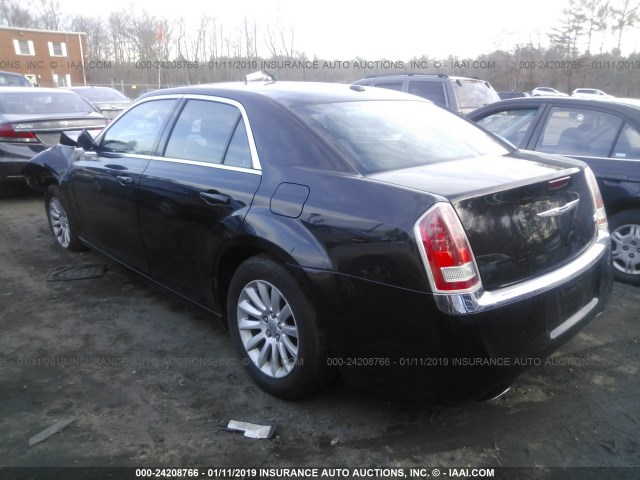 2C3CCAAGXCH264000 - 2012 CHRYSLER 300 BLACK photo 3