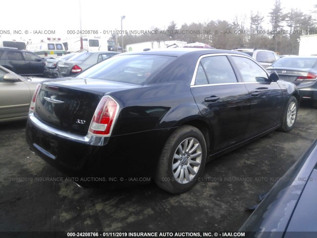 2C3CCAAGXCH264000 - 2012 CHRYSLER 300 BLACK photo 4