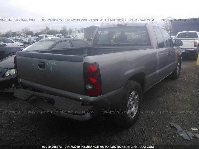 1GCEC19V26Z221752 - 2006 CHEVROLET SILVERADO C1500 GRAY photo 4