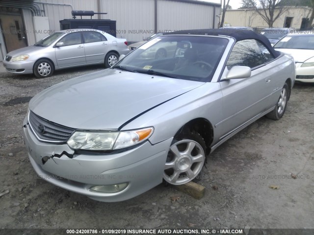 2T1FF28P12C590482 - 2002 TOYOTA CAMRY SOLARA SE/SLE Gümüş foto 2