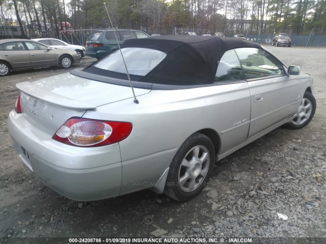 2T1FF28P12C590482 - 2002 TOYOTA CAMRY SOLARA SE/SLE Gümüş foto 4