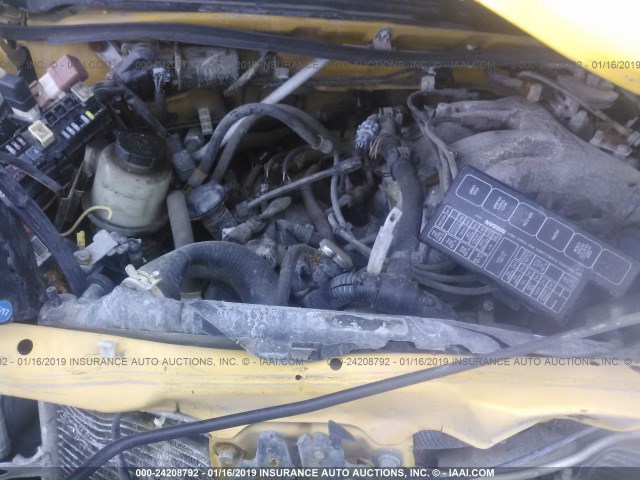 5N1ED28Y44C636002 - 2004 NISSAN XTERRA XE/SE YELLOW photo 10