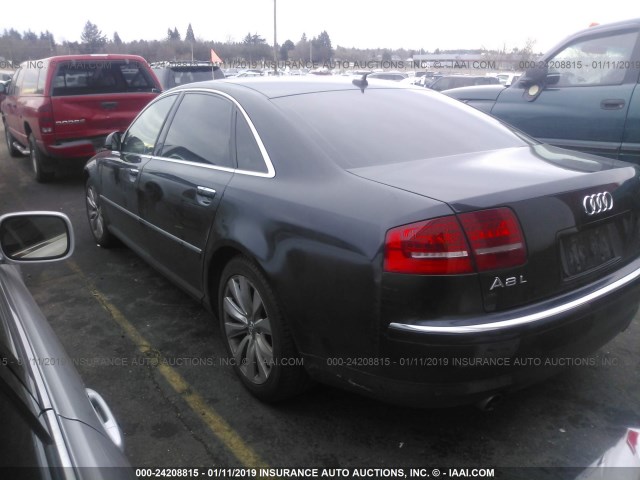 WAUMV94E58N007289 - 2008 AUDI A8 L QUATTRO BLACK photo 3