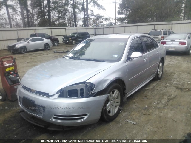 2G1WB5E38E1113803 - 2014 CHEVROLET IMPALA LIMITED LT GRAY photo 2