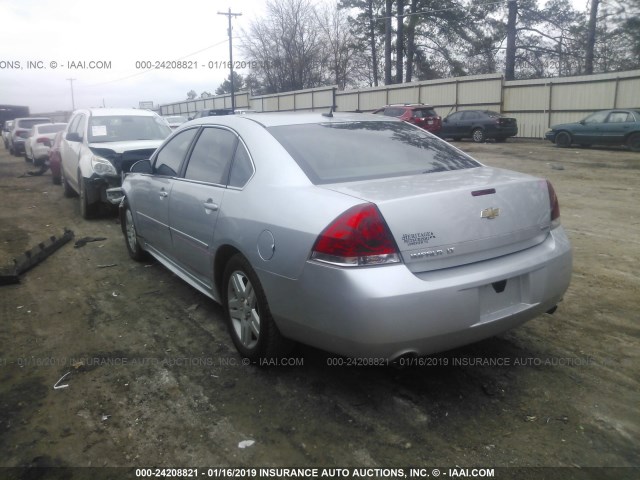 2G1WB5E38E1113803 - 2014 CHEVROLET IMPALA LIMITED LT GRAY photo 3