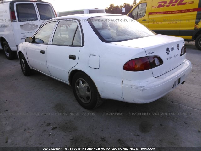 2T1BR12E7XC250719 - 1999 TOYOTA COROLLA VE/CE/LE WHITE photo 3