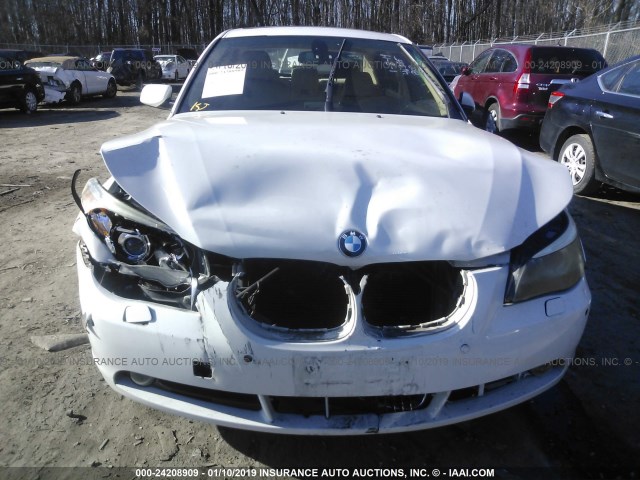 WBANF33557CS40051 - 2007 BMW 525 XI WHITE photo 6