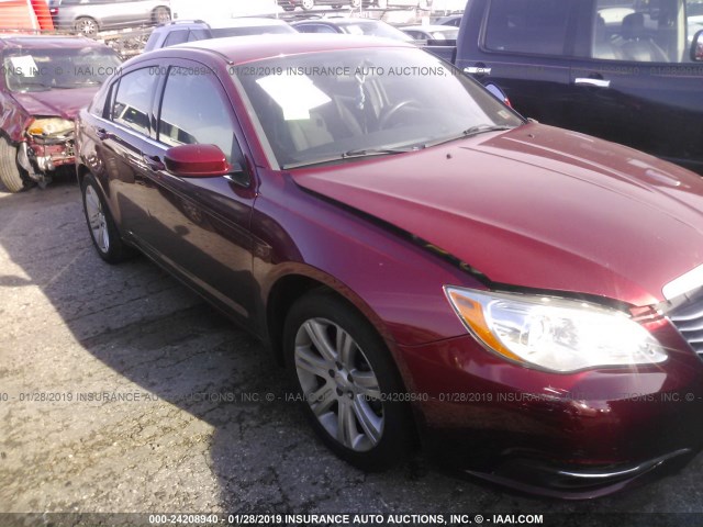 1C3CCBABXDN705207 - 2013 CHRYSLER 200 LX RED photo 1