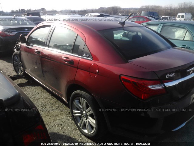 1C3CCBABXDN705207 - 2013 CHRYSLER 200 LX RED photo 3