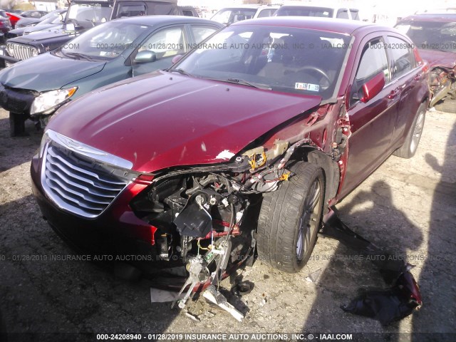 1C3CCBABXDN705207 - 2013 CHRYSLER 200 LX RED photo 6