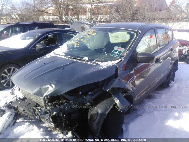 1FMCU0F79EUB13219 - 2014 FORD ESCAPE S GRAY photo 2