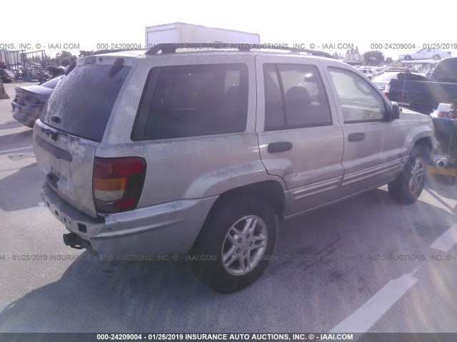 1J4GX48S24C115169 - 2004 JEEP GRAND CHEROKEE LAREDO/COLUMBIA/FREEDOM 棕色 照片 4