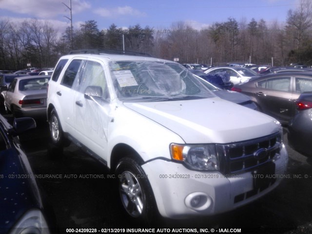 1FMCU49H28KE45613 - 2008 FORD ESCAPE HEV WHITE photo 1