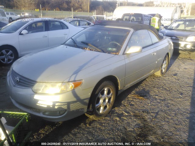 2T1FF28P82C577115 - 2002 TOYOTA CAMRY SOLARA SE/SLE SILVER photo 2