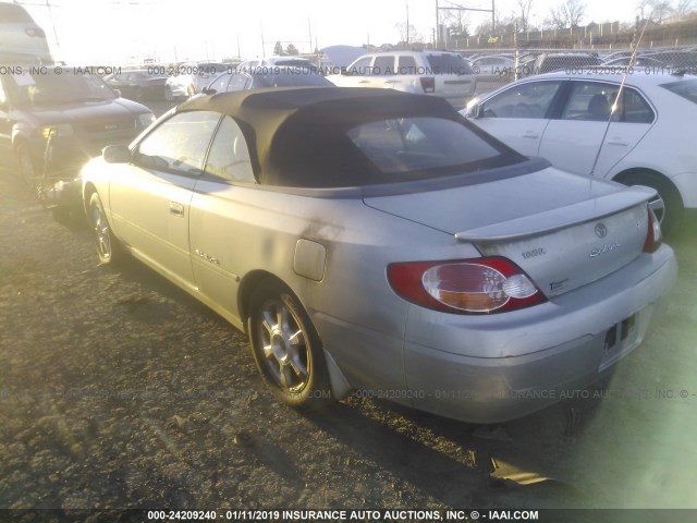 2T1FF28P82C577115 - 2002 TOYOTA CAMRY SOLARA SE/SLE SILVER photo 3