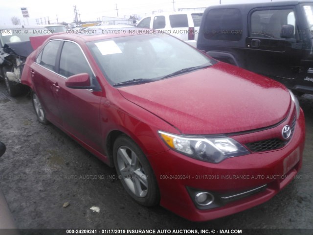 4T1BF1FK5CU550454 - 2012 TOYOTA CAMRY SE/LE/XLE 红色 照片 1