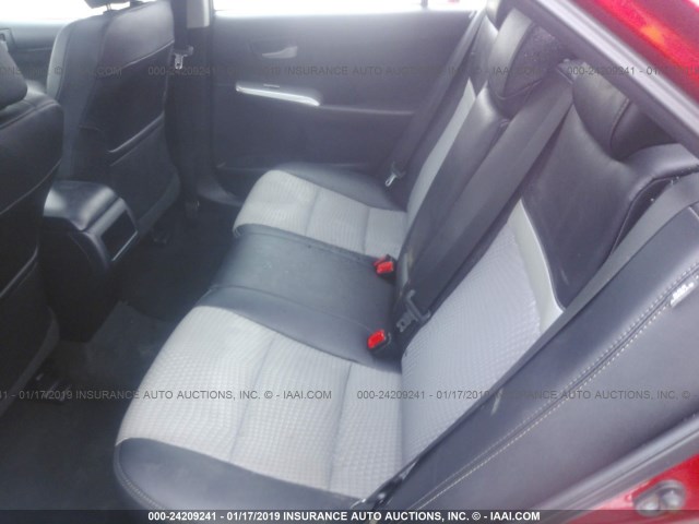 4T1BF1FK5CU550454 - 2012 TOYOTA CAMRY SE/LE/XLE 红色 照片 8