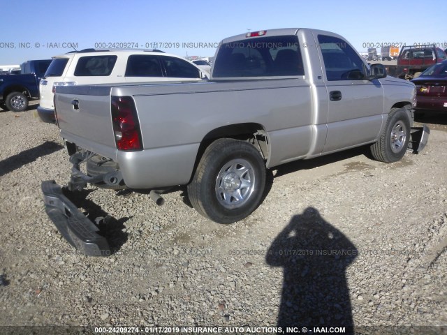 3GCEC14X96G267930 - 2006 CHEVROLET SILVERADO C1500 Champagne photo 4