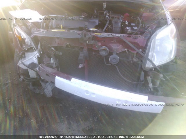 JTKKT604060136605 - 2006 TOYOTA SCION XA MAROON photo 6