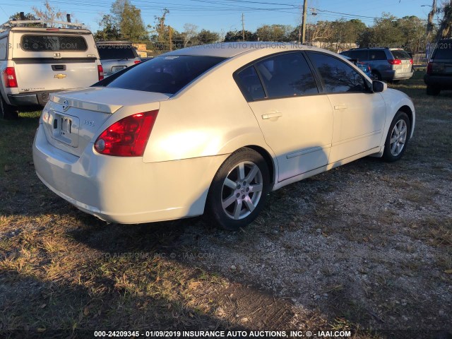 1N4BA41E76C861924 - 2006 NISSAN MAXIMA SE/SL WHITE photo 4