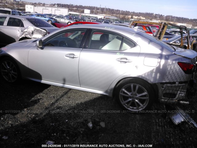 JTHBE262485019842 - 2008 LEXUS IS 350 GRAY photo 3