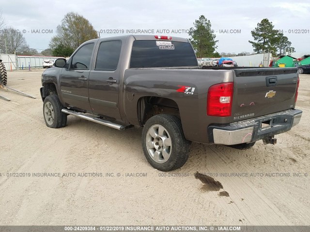 2GCEK13M971558044 - 2007 CHEVROLET SILVERADO K1500 CREW CAB BROWN photo 3