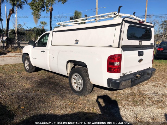 1GCEC14X89Z295285 - 2009 CHEVROLET SILVERADO WHITE photo 3