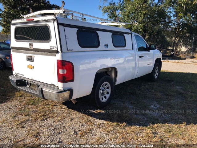 1GCEC14X89Z295285 - 2009 CHEVROLET SILVERADO WHITE photo 4