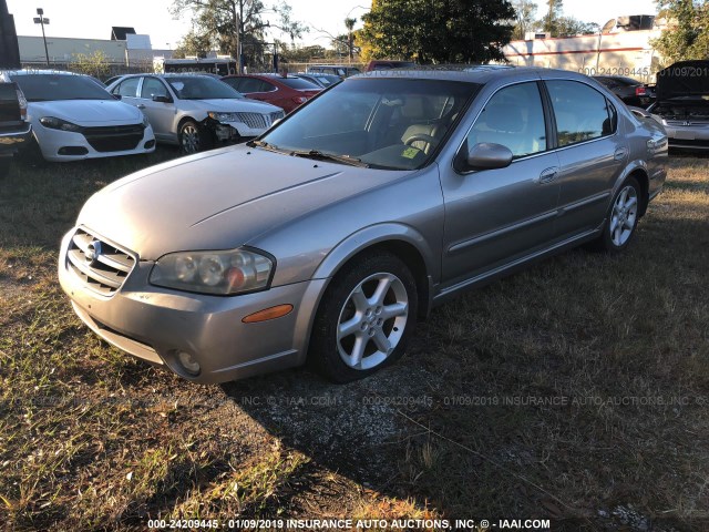 JN1DA31A72T002758 - 2002 NISSAN MAXIMA GLE/SE GRAY photo 2