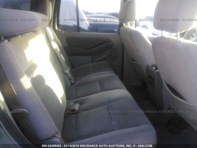 1FMEU73E77UB70770 - 2007 FORD EXPLORER XLT SILVER photo 8