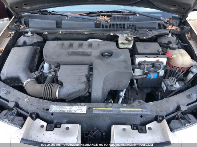 1G8A155F66Z146472 - 2006 SATURN ION LEVEL 3 GOLD photo 10