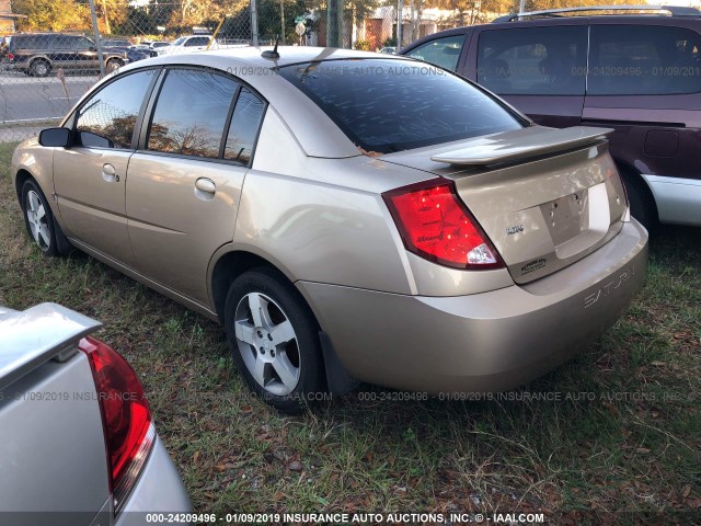 1G8A155F66Z146472 - 2006 SATURN ION LEVEL 3 GOLD photo 3