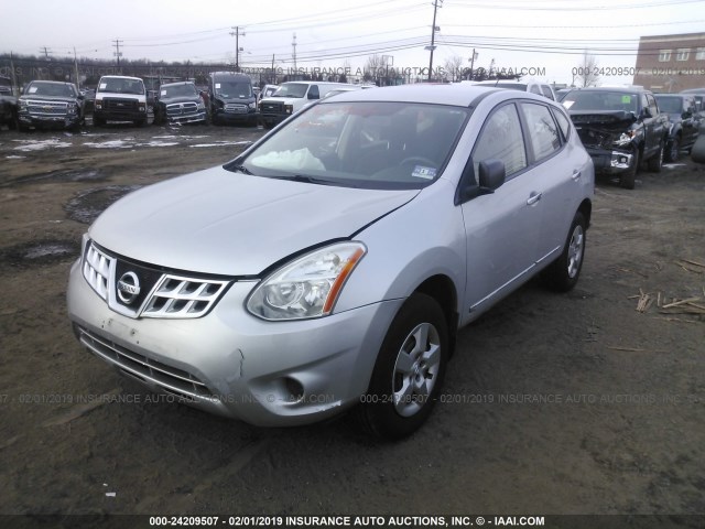 JN8AS5MV3BW680806 - 2011 NISSAN ROGUE S/SV/KROM SILVER photo 2