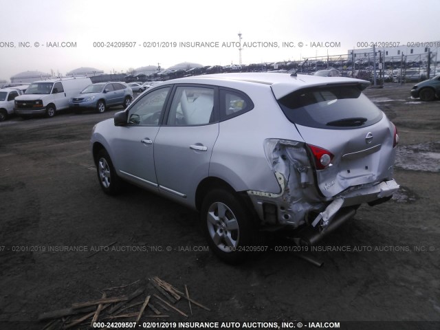 JN8AS5MV3BW680806 - 2011 NISSAN ROGUE S/SV/KROM SILVER photo 3