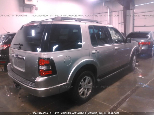 1FMEU73888UA66655 - 2008 FORD EXPLORER XLT SILVER photo 4