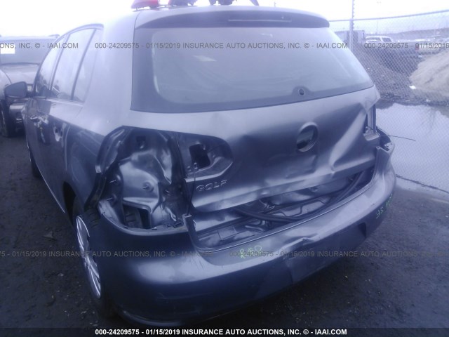 WVWDB7AJ1CW055392 - 2012 VOLKSWAGEN GOLF 灰色 照片 6