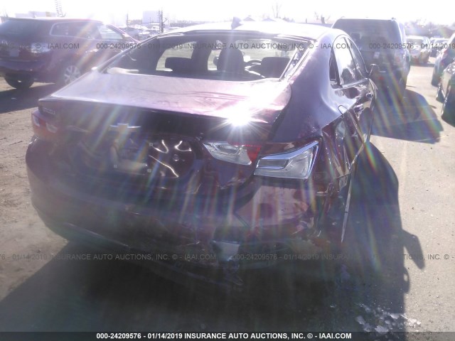 1G1ZB5ST4GF324087 - 2016 CHEVROLET MALIBU LS MAROON photo 6