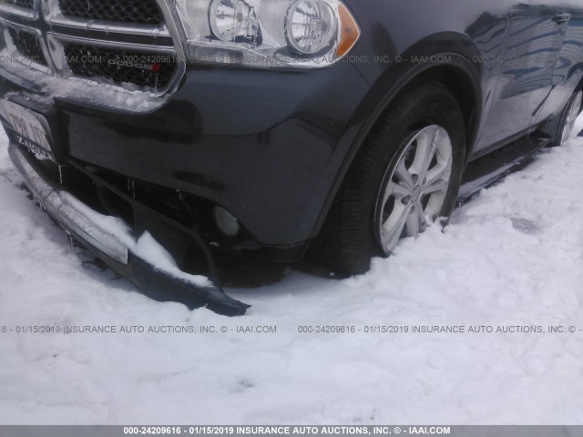 1C4RDJAGXDC559346 - 2013 DODGE DURANGO SXT BLUE photo 6