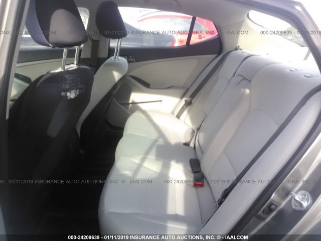 5XXGM4A72DG090164 - 2013 KIA OPTIMA LX GRAY photo 8